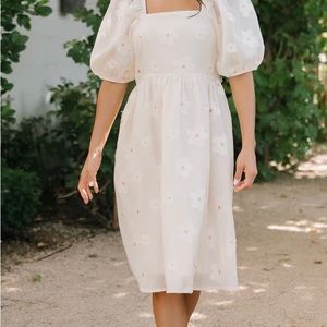 ROOLEE cream Daisy dress